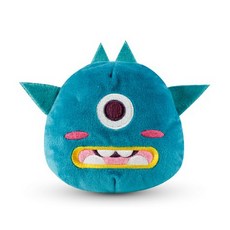 發聲彈跳球 貓咪電動玩具 震動發聲毛絨卡通動物造型 互動解悶寵物玩具, 1個, 藍綠色