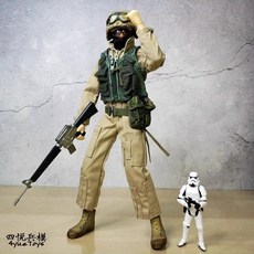 전쟁 피규어 모형 밀리터리 전투함 군인 수집용 장난감 병사 인형 모델 움직이는 특수부대 현대식 장식품 관절 장식 소년 선물 웨이롱, [09] J1-4 델타 데저트 이글