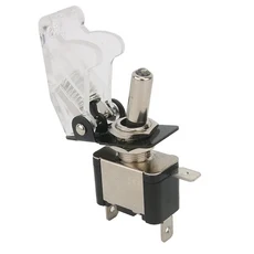 자동 자동차 보트 트럭 조명 Led 토글 스위치 안전 항공기 플립 업 커버 가드 12V20A 투명, 13 white, 1개