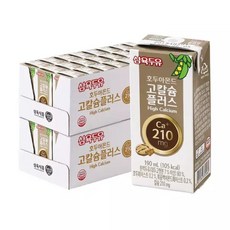 삼육두유 호두아몬드 고칼슘 플러스 두유, 190ml, 48개