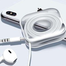 이어폰정리 이어폰케이스 줄감개 패드 케이블 타이 충전케이블정리 핸드폰거치대 책상, 본상품, 네모난형