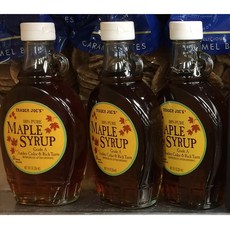 Trader Joe's 100% Pure Maple Syrup 트레이더 조 퓨어 메이플 시럽 8oz(236ml) 3팩, 3개, 236ml