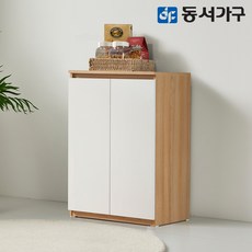 동서가구 OX 오크화이트 양문수납장 DF636190, 오크콤비