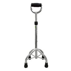 艾護康 富士康 FZK-2057 鋁合金四腳拐，醫療用手杖，四腳設計更穩固，高度可調節，輕巧堅固, 白鐵色, 1支