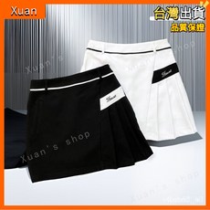 高爾夫短裙 高爾夫服裝 高爾夫女裝 黑白短裙 運動短裙 百褶裙 彈力裙 防走光短裙 A字裙 透氣速乾 排汗吸