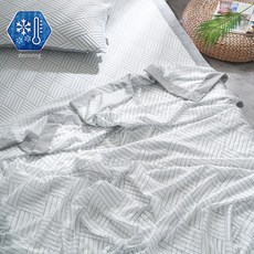 접촉냉감 아이스 쿨 3중직 시원한 홑이불 / 누비 차렵이불, 원컬러_냉감