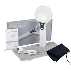 우드 램프 피부 스킨 분석기 자외선 검사 미용 테스트 얼굴 확대 분석, 1. WHITE