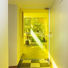 01/노란색 홀로그램 무지개 색상 셀로판 빨간셀로판지 노란색 30x100cm 변경 유치원 셀로판지, 노란색