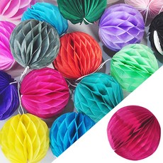 페이퍼허니컴볼6cm 핫핑크 낱개5개, 페이퍼허니컴볼(6cm) 핫핑크 낱개5개