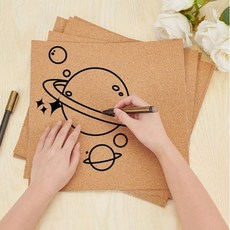 코르크지 접착식 원단(A4)(10장)