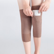 핫팩 주머니 달린 무릎워머 보호대 핫팩주머니 무릎토시, 1개, 블랙