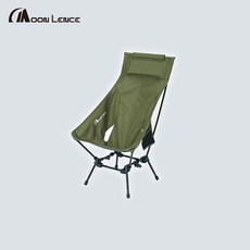 Moon Lence 접이식 등받이 스퀘어 캠핑의자(대형발판트레이), 1개, 그린