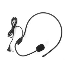 Coms 마이크 헤드셋형 유선 모노 3.5mm WW676, 블랙