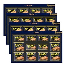 CJ 선물세트 스팸3호 4세트+쇼핑백 대량 소량 추석 명절 한가위 거래처 가족 부모님, 단일