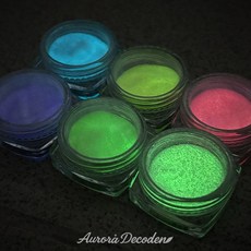 반짝이 펄 야광 가루 글리터 6종 세트 레진 아트 재료 R241, 1개, 단품