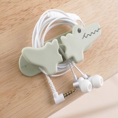 연이스토어 전선 정리 홀더 사무실케이블정리, 화이트, 1개, 02) 그린