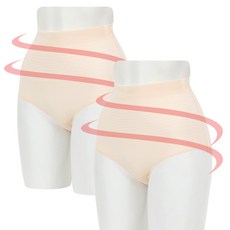 판도라by비비안 뱃살 보정 심리스 하이웨스트 거들 팬티 2P