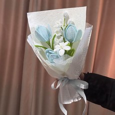 미니어처 모루 꽃다발 DIY 키트 핸드메이드 꽃다발 만들기 선물 인테리어 장식 꽃 공예, C