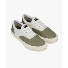 골스튜디오 GOALSTUDIO QUILTED CLASSIC SNEAKER-WHITEKHAKI 225211