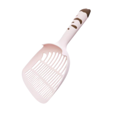 貓掌造型貓砂鏟，加深加大鏟面，快速濾砂，堅固耐用，多色可選, 貓爪貓砂鏟-粉色, 1個