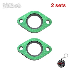 WUUzone 23mm 흡기 매니폴드 스페이서 절연체 가스켓 (중국산 GY6 110 125cc 150cc 모페드 스쿠터 ATV 쿼드, 01 2 sets