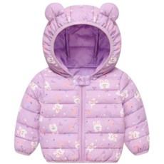 萱寶媽咪baby童裝館 韓版兒童秋冬羽絨棉外套 男女童耳朵俏皮連帽外套 童裝羽絨外套 防風保暖
