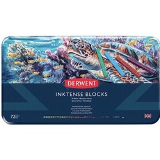 （快速出貨）【DERWENT 德爾文】水墨彩條72色-鐵盒裝 DW2301980贈精美小禮歡迎詢問