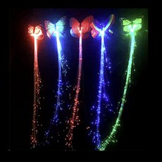 폴앤푸쉬 LED 헤어핀 나비형 초등선물