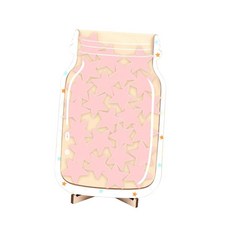 WENYAN 별 보상 항아리 보상 스타 변기 기차 도구 어린이를위한 어린이 나무 일상 기차 가정용 인센티브 항아리 장식품, 분홍색, 13.7cmx21cm, 아크릴과 나무