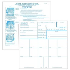 50피스 지문 카드 2025 프리미엄 신청자 FD-258 지문 카드 법률 종이 용품 지문 키트 Rev.11-1-20 (20.03x20.3cm), 50피스 지문 카드 2025, 프리미엄 신청자 FD-2