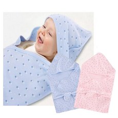 柔軟吸汗嬰兒睡袋包巾 (不挑色隨機出貨)