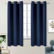 2장 암막커튼 남색 작은창 아일릿 네이비 미드나잇 커텐 60570pc 1(pc)