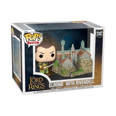 Funko 펀코팝 Town 반지의제왕 - 엘론드 with Rivendell 피규어 선물 아이디어 상품 및 장난감 토이 판타지 팬, Funko 펀코팝 Town 반지의제왕 - 엘론드 wit