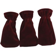 야르노우 우아한 피아노 페달 커버 3개 부드러운 벨벳 보호 슬리브 발 패드 미끄럼 방지 탄성 밴드