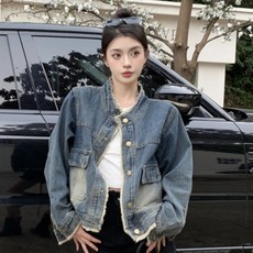 COSYEVNO 여성 청자켓 봄 가을 빅사이즈 루즈핏 패션 캐주얼 빈티지 톱 lyjnzwt01