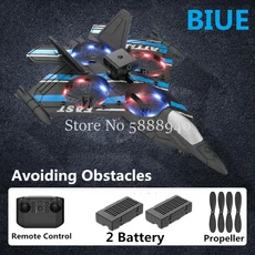 RC헬기 비행기 전투기 드론 무선 조정 카 자동차 오프로드 드리프트 포크레인 4 면 장애물 회피 전기 리모, 01 China Mainland, 01 Blue No Camera 2B