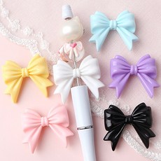비즈아이 [6719-04]아크릴비즈 볼펜꾸미기 볼꾸재료 단색리본 37x32.3mm 1개