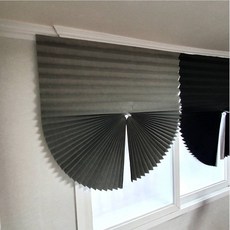 자취방 창문 가림막 무타공 블라인드 암막 부직포 셀프 붙이는 그레이