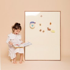 릴리_원톤M 아이보리(B) 유아 자석칠판 보드, 1개