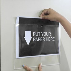 인조이다다 부착용 아크릴 알림판 (가로) 사무실게시판