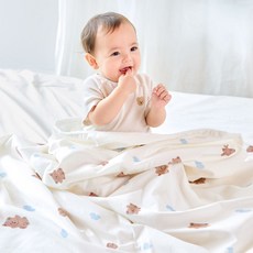 베베누보 전자파 케어 블랭킷 임신 축하 선물 아기이불, 슈크림곰