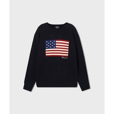 후아유 WHO.A.U American Flag Intarsia 풀오버 WHKAG1292U 4986005