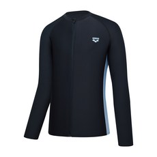 아레나 남자 래쉬가드 엑티브 릴렉스핏 집업 A4BM1RR49(BLK WHT DPL), 110