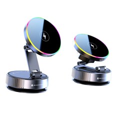 Belia 360 도 회전 무선 충전 차량 휴대 전화 브래킷, K5, 블랙