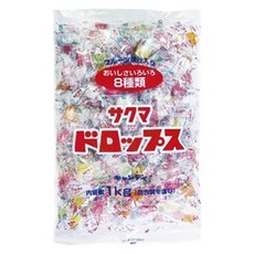 Sakuma 佐久間製菓 8種水果糖, 1袋, 1kg