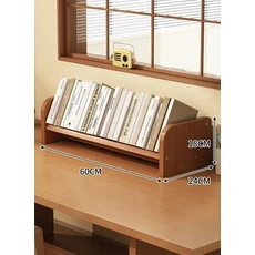 데스크탑 책장 수납 선반 학생용 책상 작은 책꽂이 침실 간단한, 01 Desktop bookshel60CM