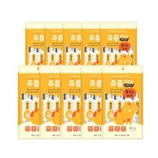 짜먹는 고양이 간식 츄릅 참치와오리 60g 10P 습식+JJ55EA new*96694tt, 1