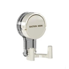 무타공 키 타월 걸이 후크 벽걸이 진공 흡착식 더블 욕실 주방 탈부착 수납, 4. White 2