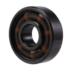 16pcs 세라믹 608 베어링 8x22x7mm abec-11 하이브리드 6 화이트 Zro2 볼 스케이트 보드 베어링 스케이팅 인라인 롤러, 흑백