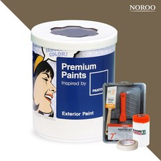 노루페인트 팬톤 저광 외부용 실외페인트 1L 세트, 18-0920 Kangaroo, 1000ml, 1개